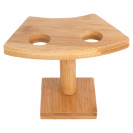 Bamboo Serving Cone Holder 2 slots (1 Unit) 