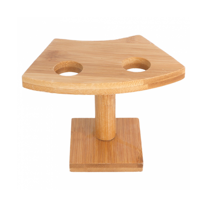 Bamboo Serving Cone Holder 2 slots (1 Unit) 