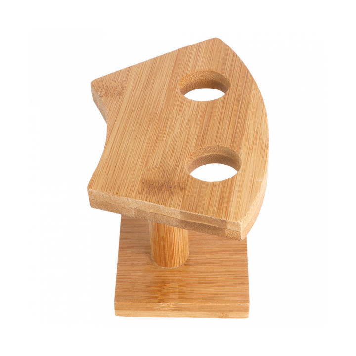 Bamboo Serving Cone Holder 2 slots (1 Unit) 