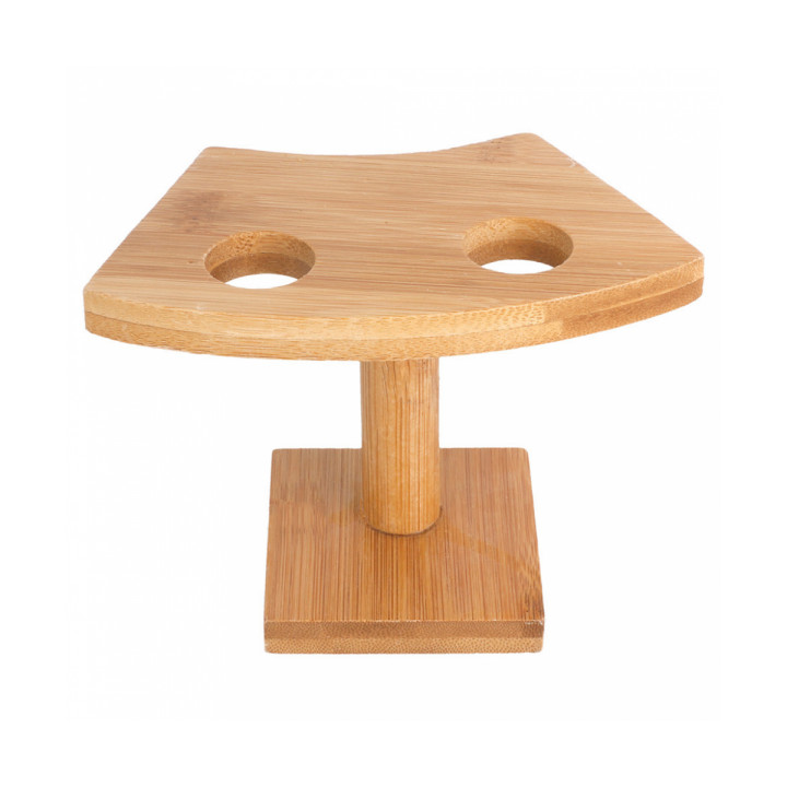 Bamboo Serving Cone Holder 2 slots (24 Units)