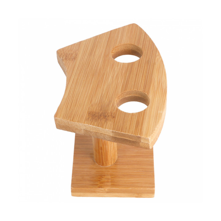 Bamboo Serving Cone Holder 2 slots (24 Units)