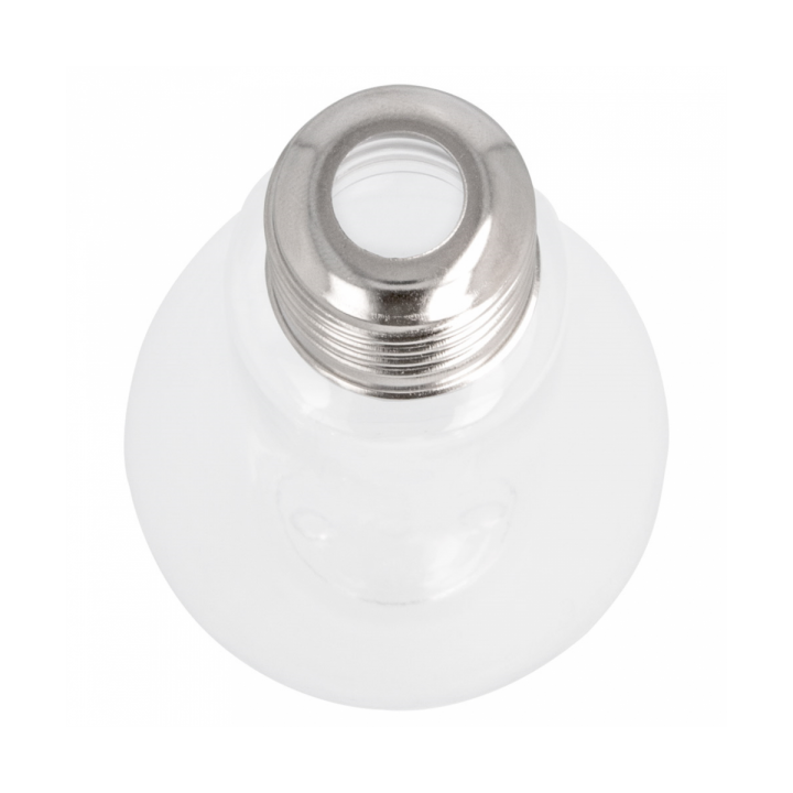 Plastic Bottle with Cap Light Bulb Design PET Clear 100ml (25 Units)