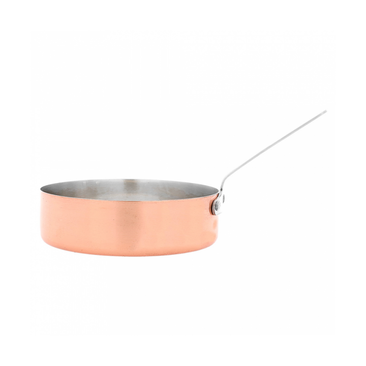 Serving Mini Fry Pan Tray Steel Copper Ø12x3,5cm (6 Units)