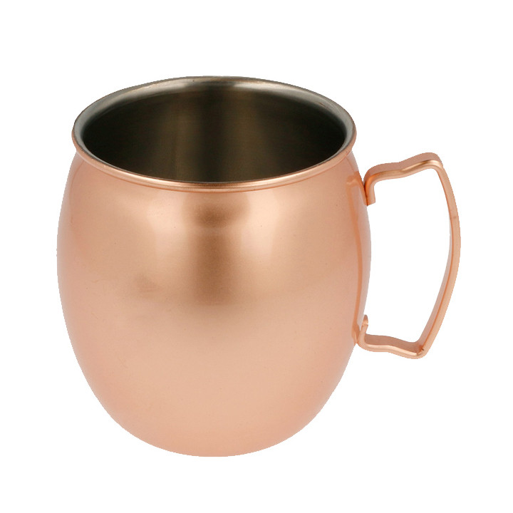 Serving Mini Jar Copper Steel 540ml Ø8,6x10cm (6 Units)