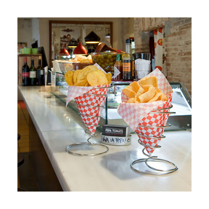 Serving Basket Containers Steel Ø13x23cm (1 Unit) 