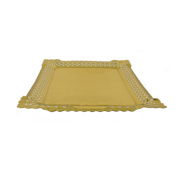 Paper Doilies Round shape Gold 200 mm (100 Units)
