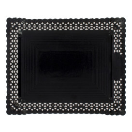 Paper Doilies Round shape Black 22x27cm (1 Unit)