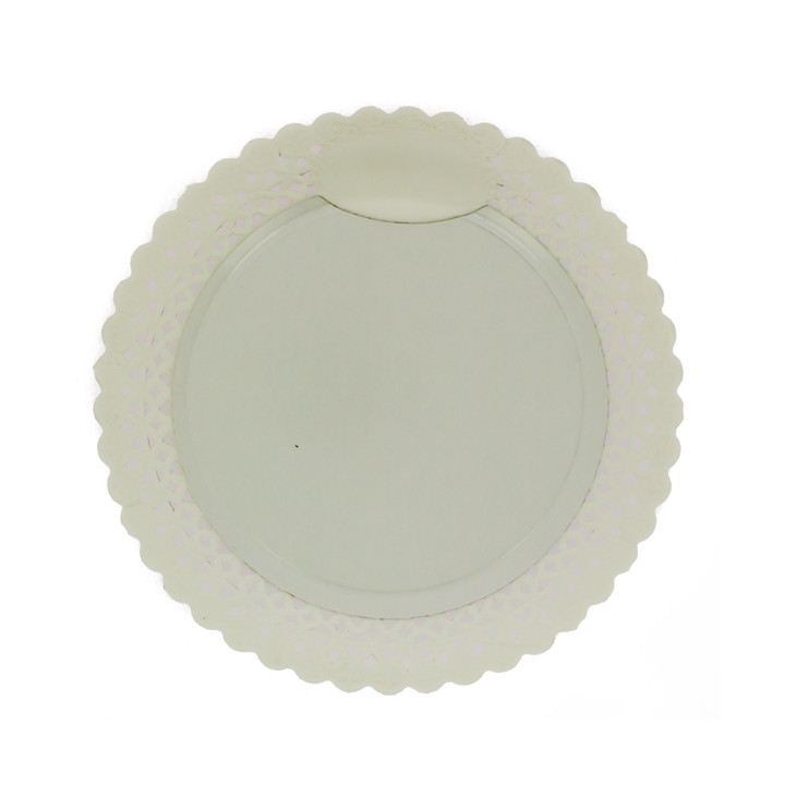 Paper Plate Round Shape Doilie White 38cm (50 Units) 