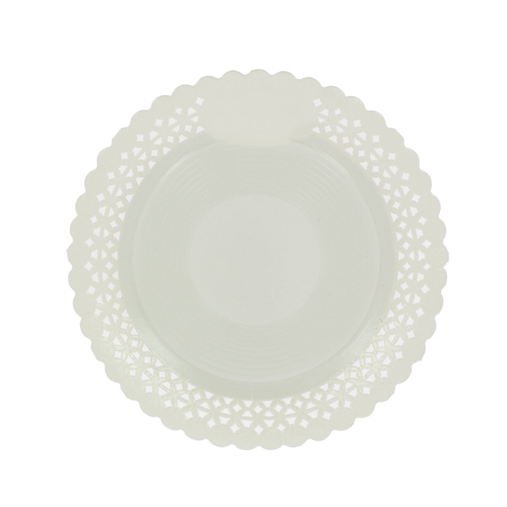 Paper Plate Round Shape Doilie White 25cm (100 Units)