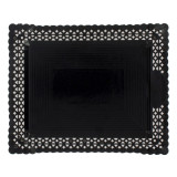 Paper Doilies Round shape Black 200 mm (50 Units) 