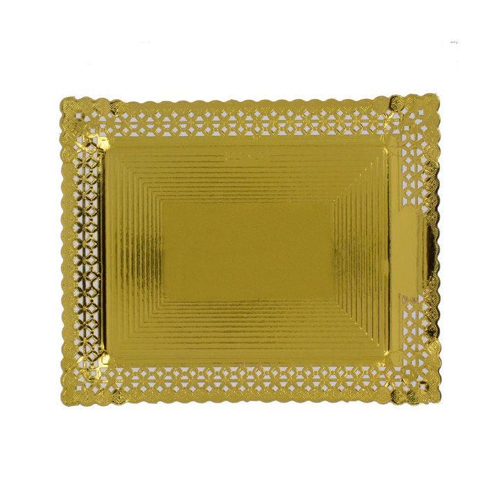 Paper Doilies Round shape Gold 200 mm (50 Units) 