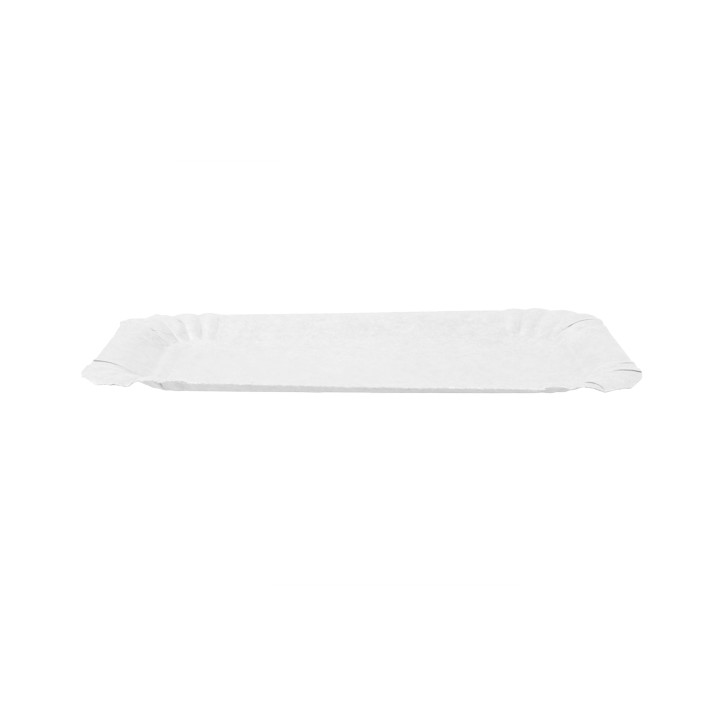 Paper Tray Rectangular shape White 16x22 cm (100 Units)  