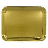 Paper Tray Rectangular shape Gold 22x28cm (100 Units)  