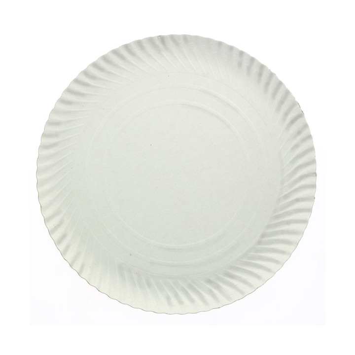 Paper Plate Round Shape White 44cm (25 Units) 
