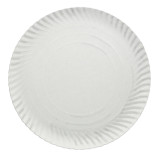 Paper Plate Round Shape White 30cm (100 Units) 