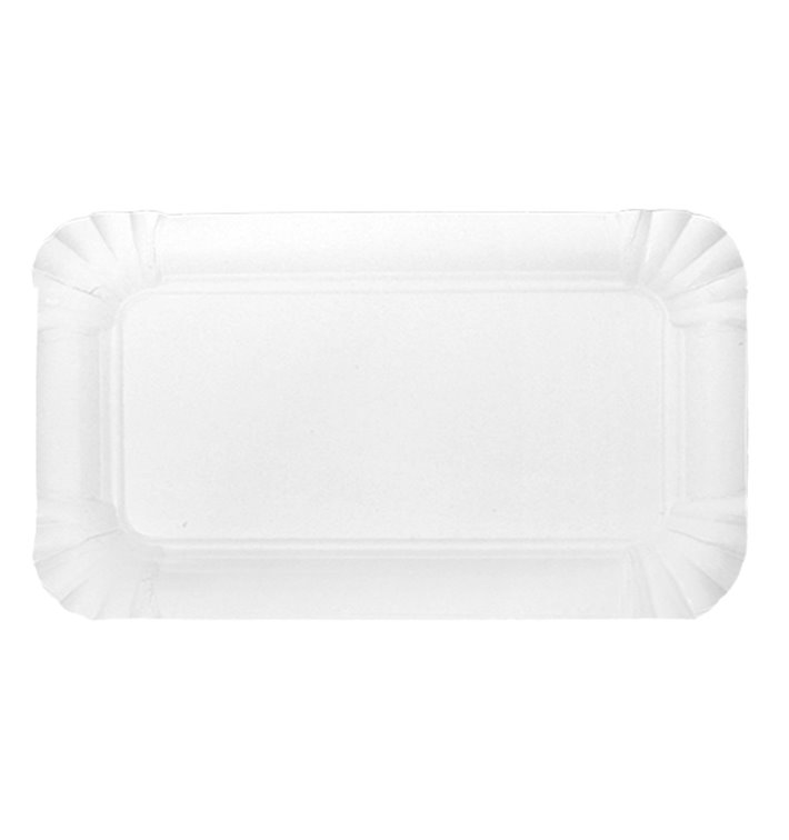 Paper Tray Rectangular shape White 9x15 cm (100 Units)  