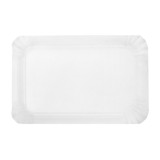 Paper Tray Rectangular shape White 14x21 cm (100 Units)  
