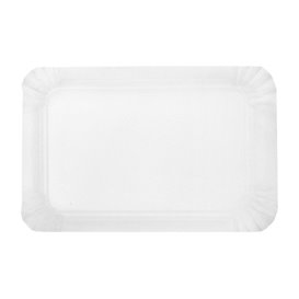Paper Tray Rectangular shape White 14x21 cm (100 Units)  