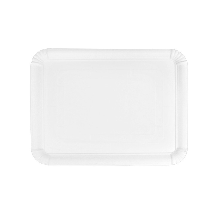 Paper Tray Rectangular shape White 20x27 cm (100 Units)  