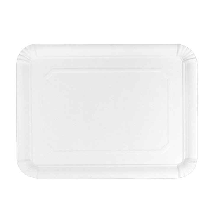 Paper Tray Rectangular shape White 24x30 cm (100 Units)  