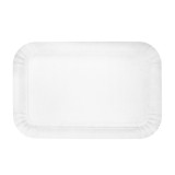 Paper Tray Rectangular shape White 12x19 cm (100 Units)  