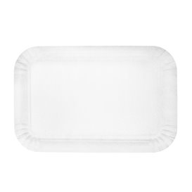 Paper Tray Rectangular shape White 12x19 cm (100 Units)  