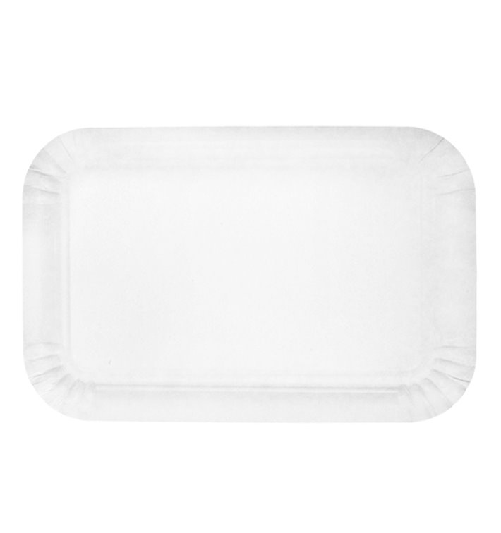 Paper Tray Rectangular shape White 12x19 cm (100 Units)  