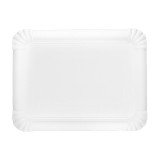 Paper Tray Rectangular shape White 18x24 cm (100 Units)  