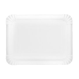 Paper Tray Rectangular shape White 18x24 cm (100 Units)  