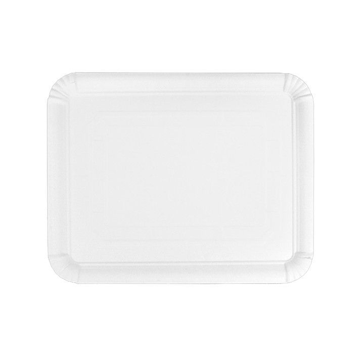 Paper Tray Rectangular shape White 22x28cm (100 Units)  