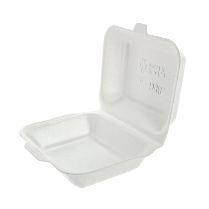 Foam Baguette Container White 1,85x1,5x0,70cm (125 Units)