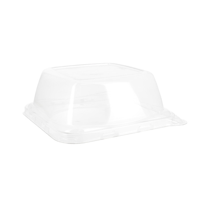 Plastic Lid for Sugarcane Food Container 14x14x5,5cm (300 Units)