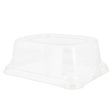 Plastic Lid for Sugarcane Baguette Container 14x11x5cm (75 Units)  