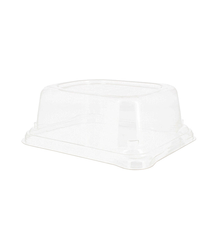 Plastic Lid for Sugarcane Baguette Container 14x11x5cm (75 Units)  