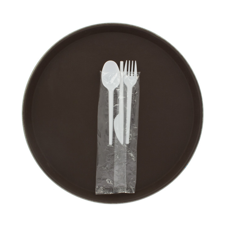 Plastic Cutlery kit PS Fork, Knife and Spoon (25 Units)