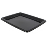 Plastic Platter Rectangular Shape Black 31,6x26,5x2cm (25 Units) 