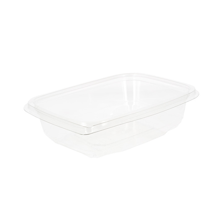 Plastic Deli Container PET Tamper-Evident 600ml 18x14x4cm (65 Units)  