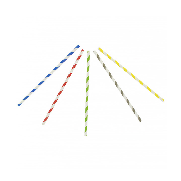 Paper Straw Straight Wrapped Ø0,6cm 20cm (6000 Units)