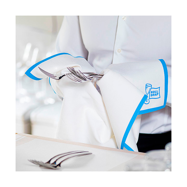 Dishcloth Roll "Roll Drap" Edgings Blue 40x80cm P40cm (160 Units)