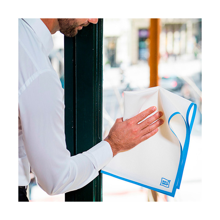 Dishcloth Roll "Roll Drap" Edgings Blue 52x64cm P52cm (200 Units)