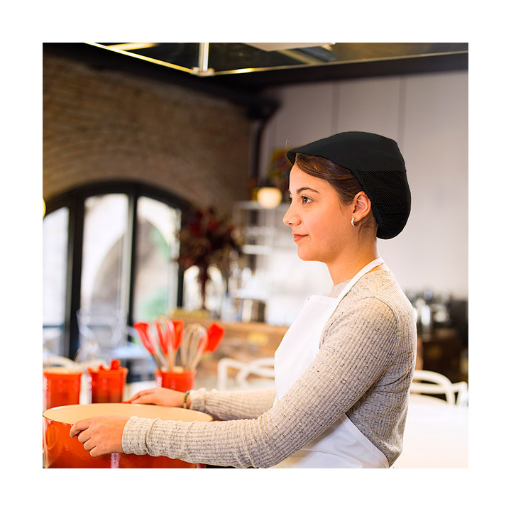 Cap with Mesh and Visor Cotton Black (1 Unit)