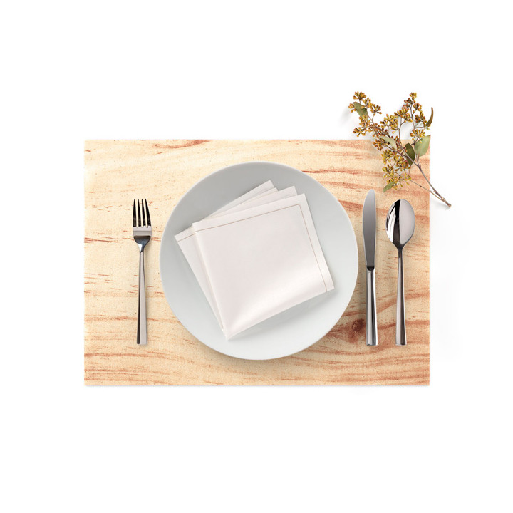 Cotton Placemat "Day Drap" Wood 32x45cm (72 Units)