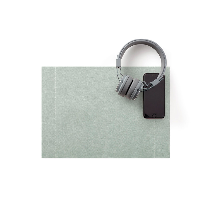 Cotton Placemat "Day Drap" Pearl Gray 32x45cm (72 Units)