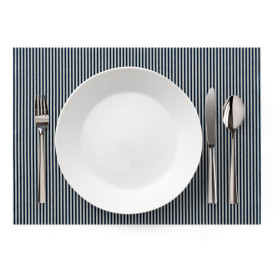 Cotton Placemat "Day Drap" Blue Line 32x45cm (12 Units) 