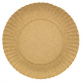 Paper Plate Round Shape Kraft 25cm 255g/m2 (100 Units) 
