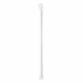 Paper Straw Straight White Wrapped Ø0,6cm 19,7cm (500 Units) 