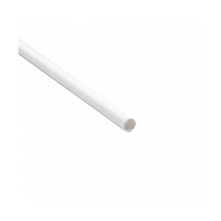 Paper Straw Straight White Wrapped Ø0,6cm 19,7cm (500 Units) 