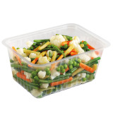 Plastic Container Heat Sealable Translucent 1200ml 19,2x13,7x7,0cm (140 Units)  