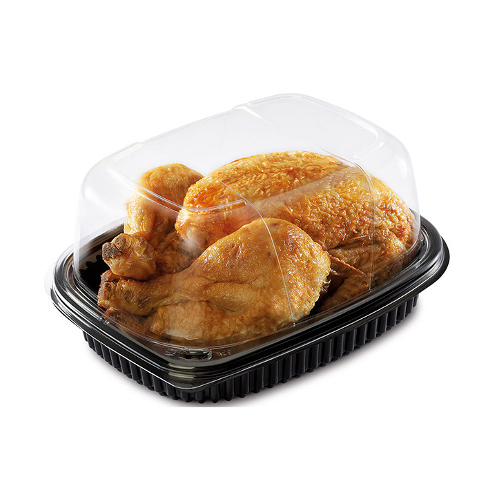 Plastic Container PP Rectangular Shape 800ml 21,5x17x4cm (40 Units) 