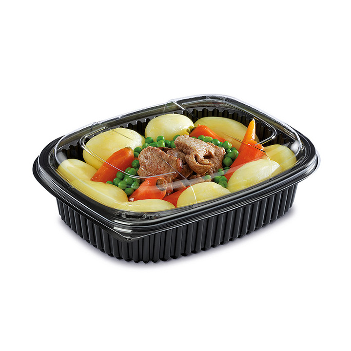 Plastic Container PP Rectangular Shape 1000ml 21,5x17x5cm (320 Units)